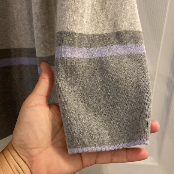 APT9 long sweater length 36” bust 42” excellent condition gray,lilac and white - Picture 4 of 12